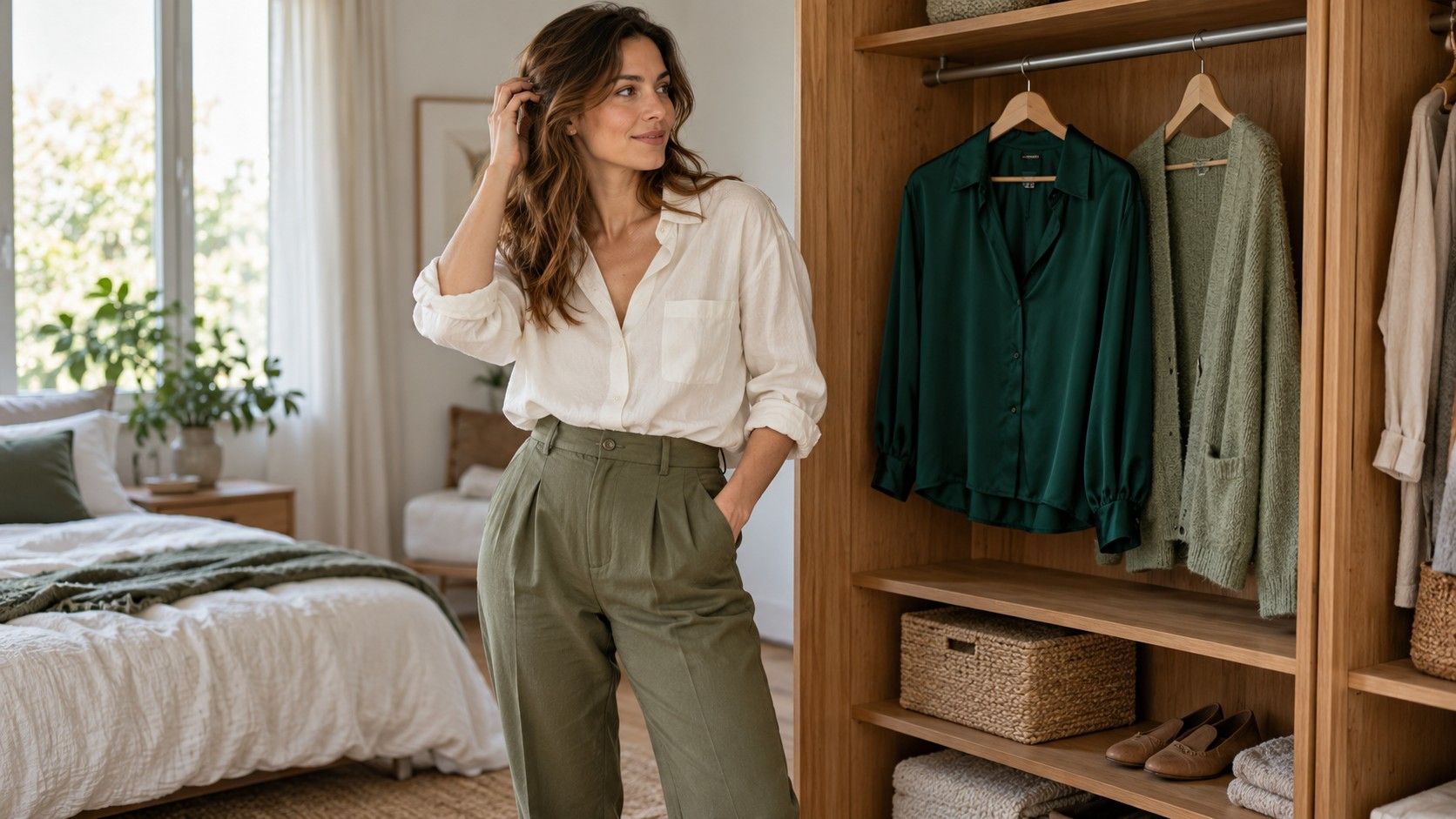 What Colors Go with Green Clothes? Outfits for Olive, Emerald, and Sage